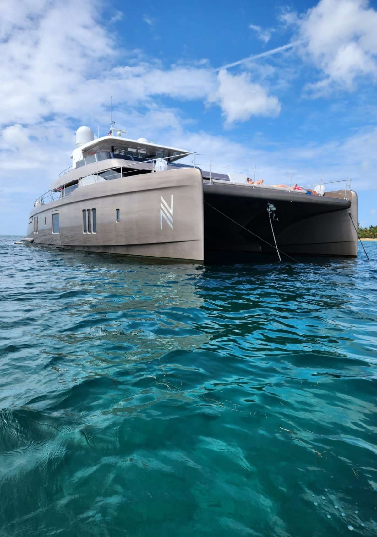 Resting peacefully at anchor