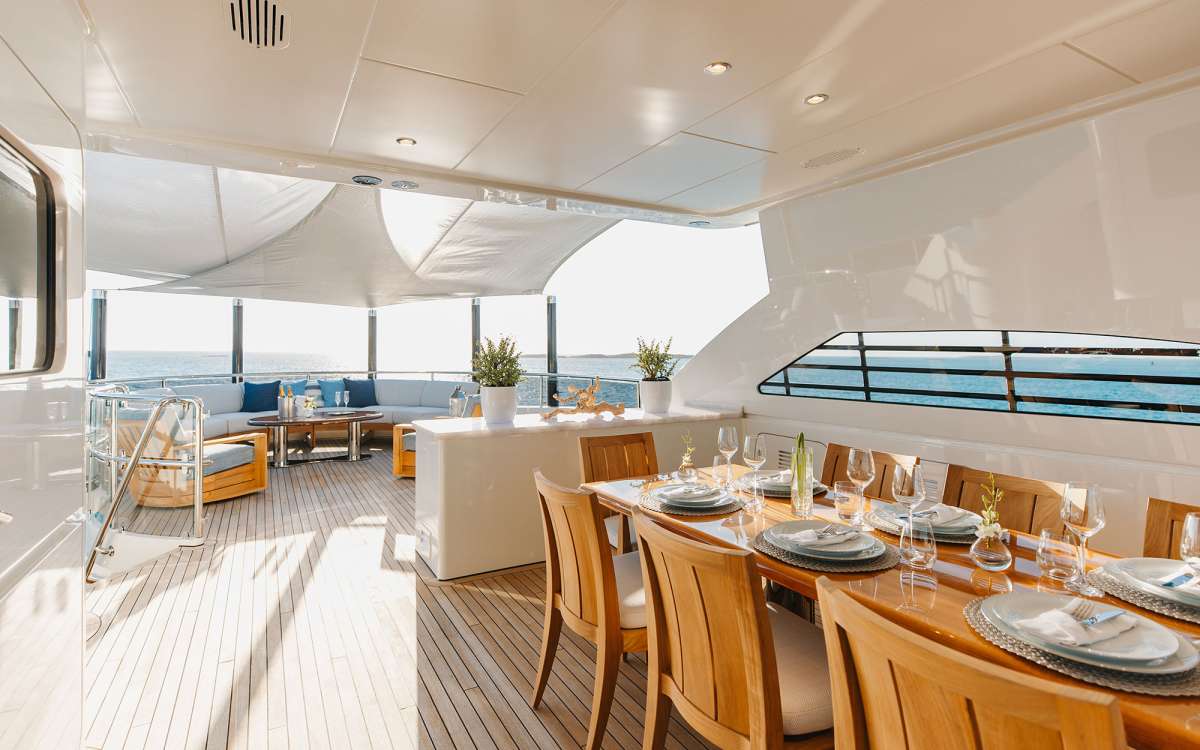 Sun Deck - Dining/Lounge aft facing