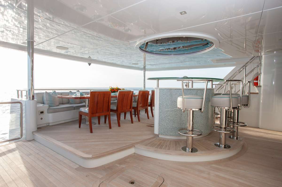 Aft Deck Bar and Dining Area