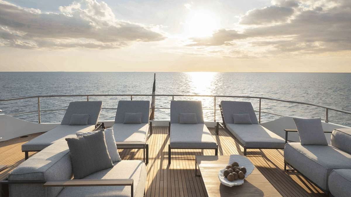 Upper Deck Aft Sun Loungers 